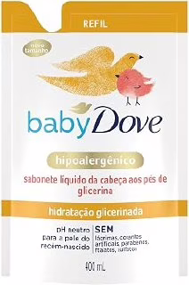 Refil Sabonete Líquido Baby Dove Hidratação 400ml