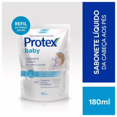 Refil Sabonete Líquido Protex Baby Cabeça aos Pés 180ml