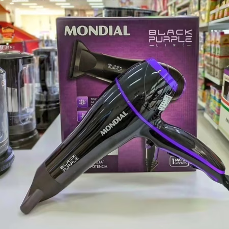 Secador de Cabelos Black Purple com Tourmaline on 2000W Mondial
