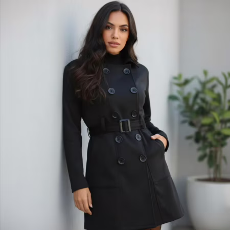 💎 Sobretudo Casaco Feminino Com 10 Botoes • A