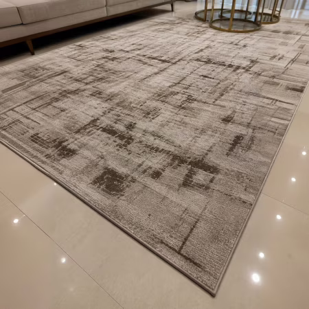 💎 Tapete Sala Quarto Grande 200x150 Algodão Antiderrapante Comprimento 2 M Cor Branco/marrom Desenho Do Tecido Obra Arte Largura 1.5 M