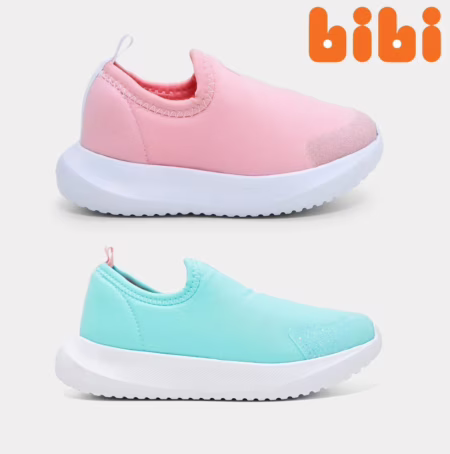 Tênis Infantil Bibi Flash Menina - Tam 20 ao 27 - 2 Opções de cores.