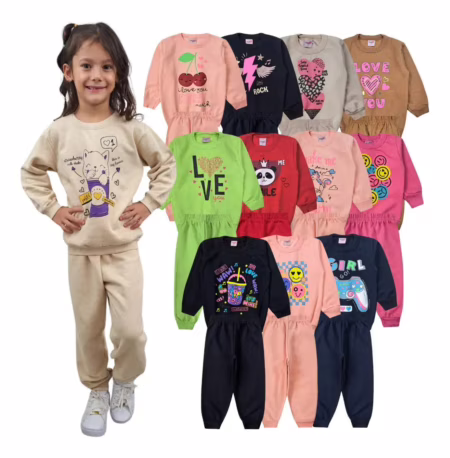 🏆👧🧥 6 PEÇAS DE MOLETOM INFANTIL POR 56,52! SÓ R$ 9,42 CADA! 😱🔥