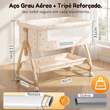 BERÇO PORTÁTIL 6 EM 1 ENTROU NA OFERTA 😳🤯
