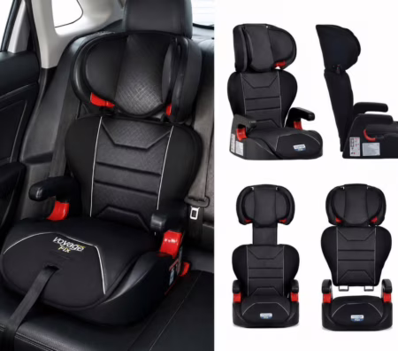 😍 Burigotto Protege Reclinável Cadeira pra Auto, Mesclado Cinza, 15-36 kg (Grupos 2 e 3)