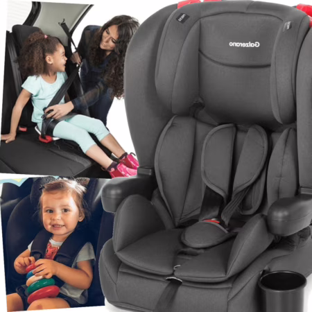 Cadeirinha para Carro Dobrável Galzerano Mib 9 a 36 kg Grafite