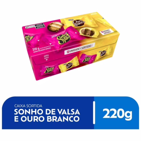 Caixa Sonho de Valsa e Ouro Branco Sortidos 220g