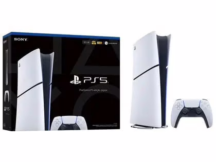 🔥 Console PlayStation 5 Slim Digital 825GB com controle Dualsense - Sony