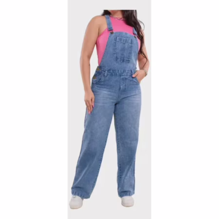 ESSA JARDINEIRA JEANS  É LINDA DEMAIS!  😍🛍️