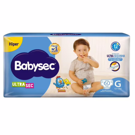 Fralda Babysec Ultrasec G 60 Unidades