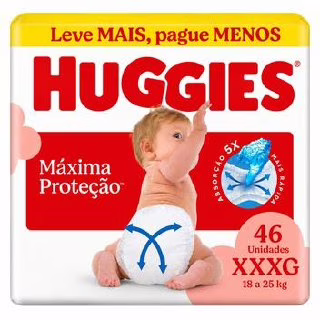Fralda Descartavel Huggies Maxima Proteção XG - 12 - 15kg