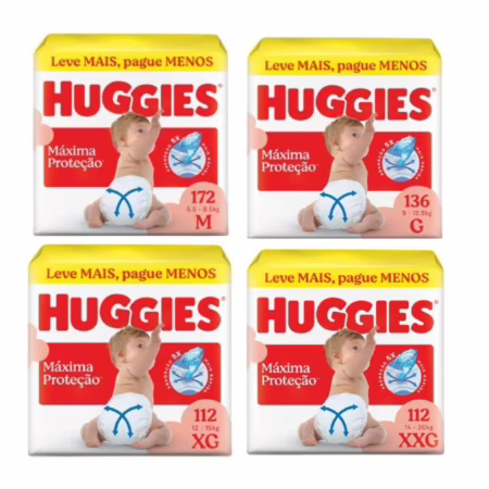 Fralda Huggies Supreme Care Pacotao