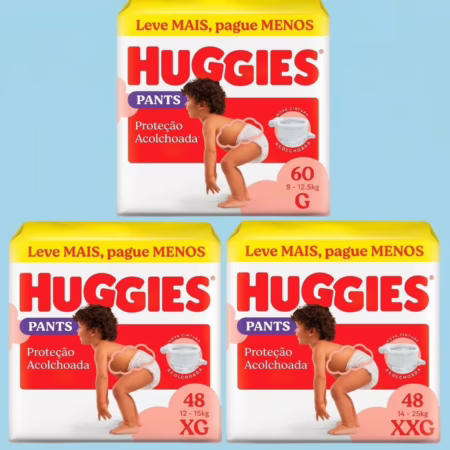 Fralda Huggies Supreme Care Roupinha G, XG e XXG