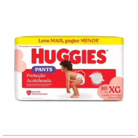 Fralda Huggies Supreme Care Roupinha XG com 80 Unidades