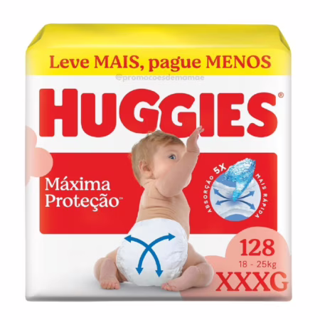 Fralda Huggies Supreme Care XXXL 128 Un