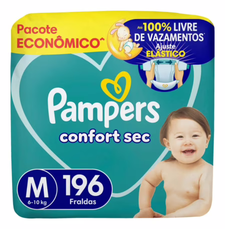 Fralda Pampers Confort Sec M e XG