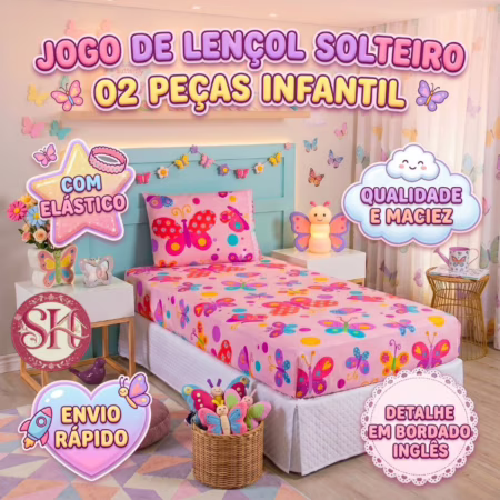 Jogo de Lençol Infantil 2 Peças • A