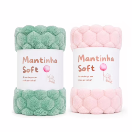 Kit 02 Mantinhas Bebê Tartaruguinha