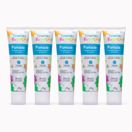 Kit 5 Pomadas Preventivas para Assaduras 45g - Turminha da Bagunça