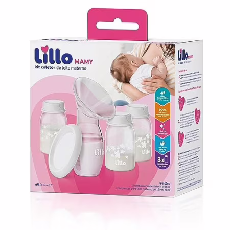 KIT COLETOR DE LEITE MATERNO LILLO MAMY