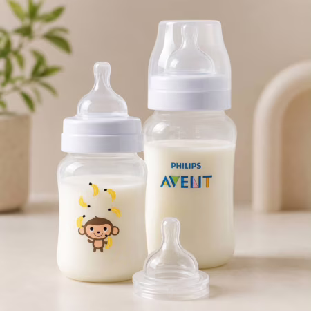 Kit com 2 mamadeira e um bico extra