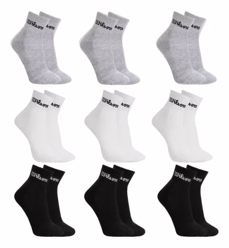 Kit com 9 Pares de Meias Wilson Cano Médio Algodão