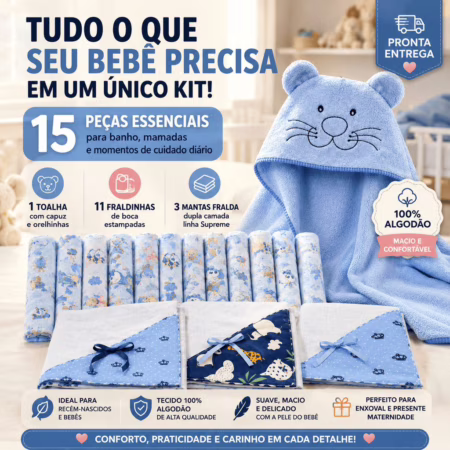 KIT ENXOVAL COMPLETINHO PRO SEU BABY🫶🏻