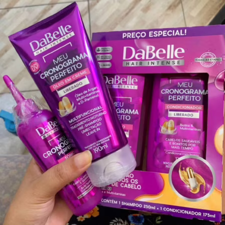 🚨 Kit Meu Cronograma Perfeito Dabelle Hair - 4 Produtos
