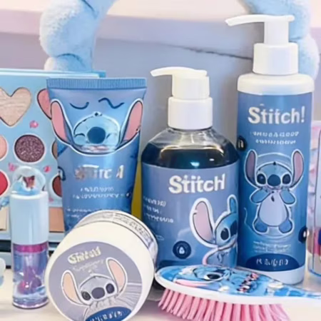 Kit Stitch Skincare Completo Presente Menina Facial Corpo