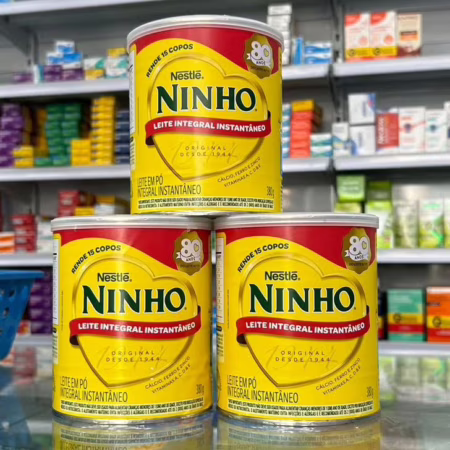 Leite em Pó Instantâneo Integral Ninho Lata 380g