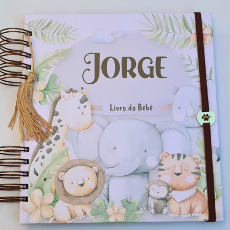 Livro do bebê personalizado / Álbum Vários temas + brinde