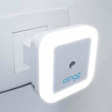 LUMINARIA LED COM SENSOR  SQUARE, Clingo, Branco!
