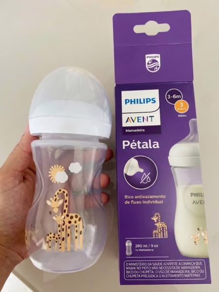 Mamadeira Philips Avent Pétala 3.0 Girafa 260ml