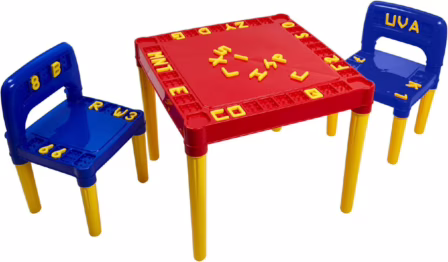 Mesa e cadeira Infantil Vermelha Tritec