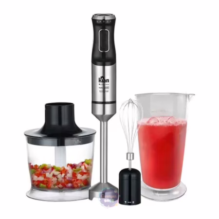 Mixer 3 em 1 Kian 1000W Inox Turbo 5 Velocidades com Processador Triturador e Copo 700ml