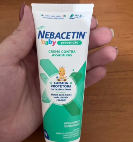 Nebacetin Baby Prevenção Pomada Contra Assaduras 60g - Pele Macia Hidratada e Saudável, Para Peles Sensíveis e Delicadas do Bebê