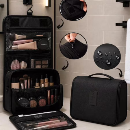 🚨 Necessaire Gancho Bolsa Dobrável Organizadora Viagem Necessaire Unissex Dobravel Higiene Mala Com Divisórias Cabide Impervemeal Feminina Masculina ...