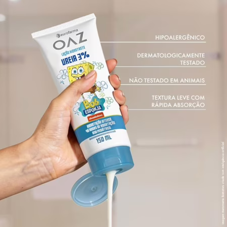 OAZ Creme Hidratante Corporal Ureia 3%, 150ml