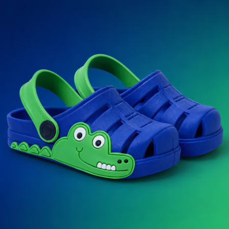 Papete Infantil Menino Confortável Antiderrapante Leve Macia Flexível Sandália Masculina Jacaré Aranha