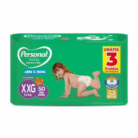 Personal Fralda Soft & Protect Hiper XXG, 50 Unidades