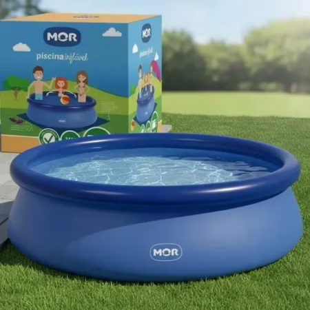 🚨 Piscina Inflável Fun Redonda 1400l Com Kit Reparo - Mor