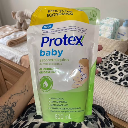 Protex Baby Glicerina Natural Sabonete Líquido Refil, 800ml