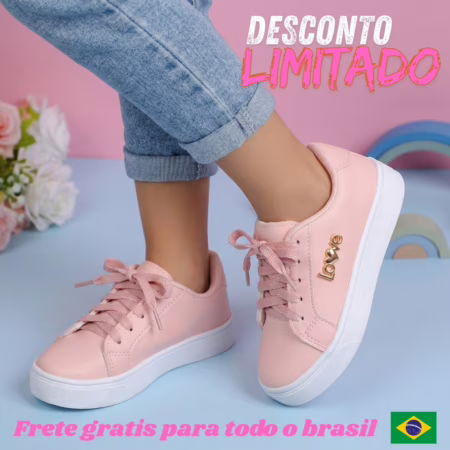 Sapato Infantil Feminino (Tam. 25 ao 32, 3 Cores)