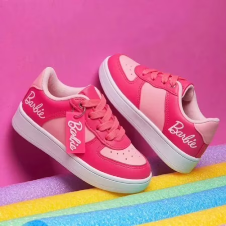 Tênis Infantil Air Barbie Rosa Meninas Escolar Curto Looked