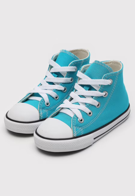 Tênis Infantil Converse Chuck Taylor All Star, Seasonal Colors Azul - Tam 18 ao 23