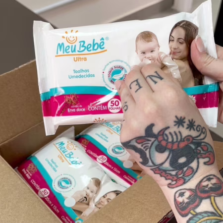 Toalha Umedecida Meu Bebê Ultra 500 Folhas • A