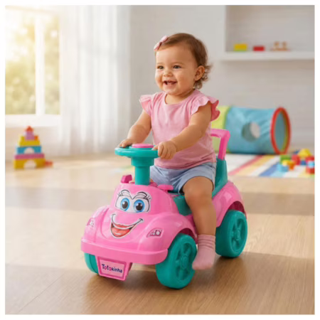 Triciclo Baby Brinquedo Infantil Totokinha Bebe Motoca Rosa Gatinha