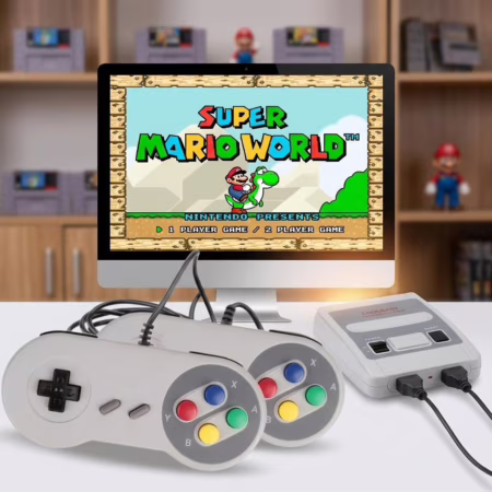 🆘Video Game Classic Super Nintendo Mini SNES Com 2 Controles 8 Bits 620 Jogos Original Envio Imediato