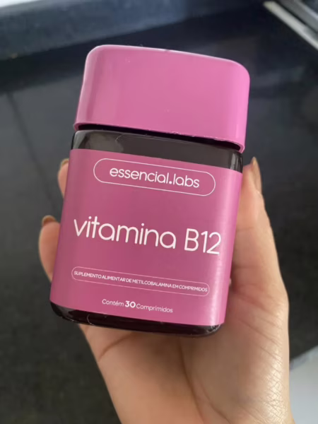 VITAMINA B12 Metilcobalamina - Fórmula com Máxima Pureza e Concentração - 30 Doses