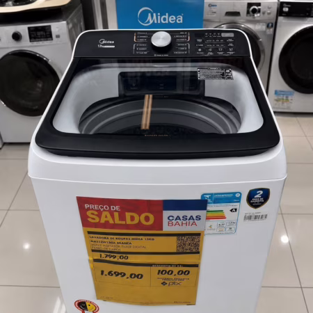 13KG DA MIDEA COM CESTO INOX 🔝👍